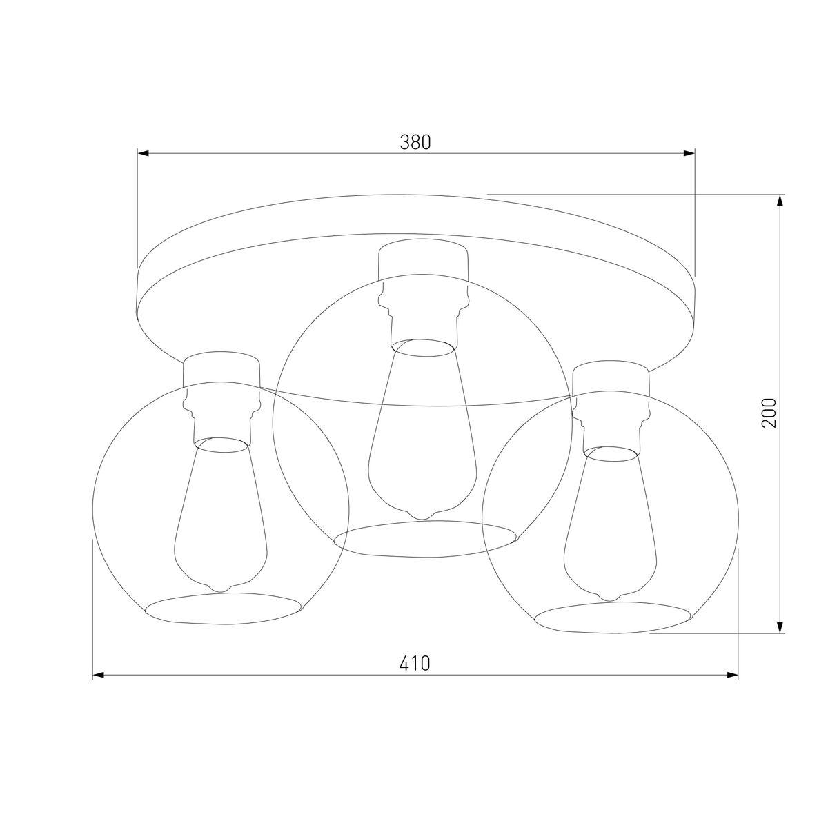 Потолочная люстра TK Lighting 2776 Cubus Graphite