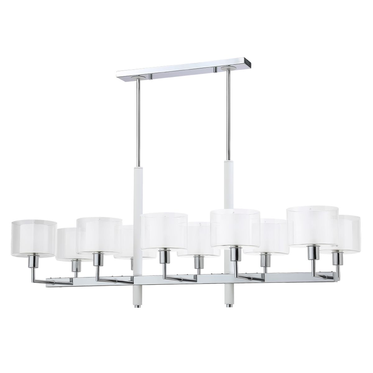 Подвесная люстра Crystal Lux Maestro SP-PL10 L1100 Chrome