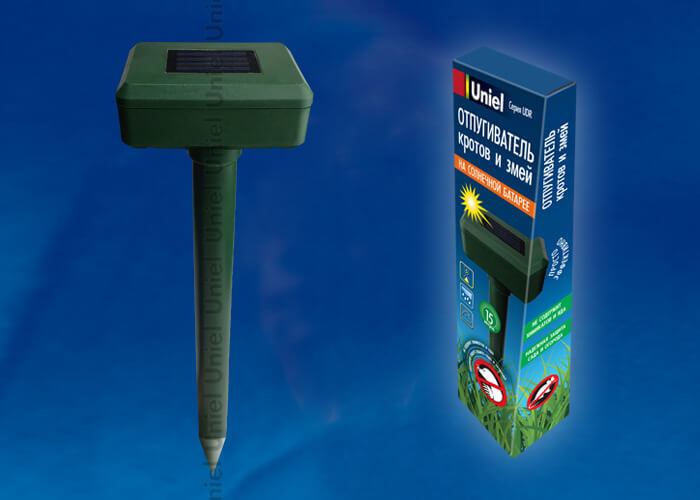 Отпугиватель кротов и змей Uniel UDR-S50 Sol Green UL-00000854