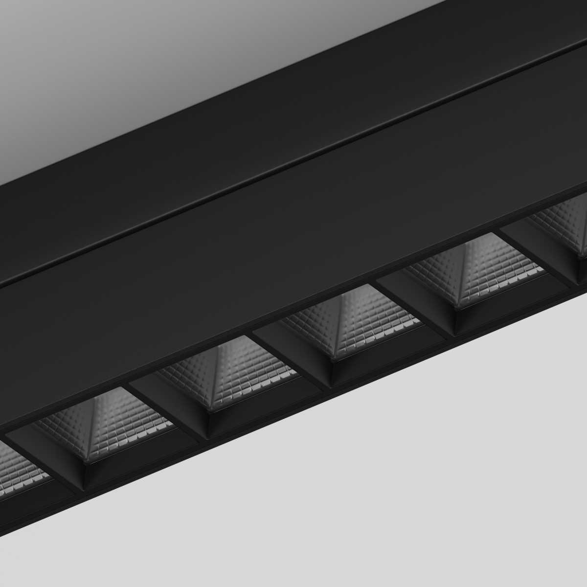 Трековый линейный светильник направленного света Hesby Lighting Skylite Однофазный,474мм- 4000К, 30Вт, чёрный HSBL_0145