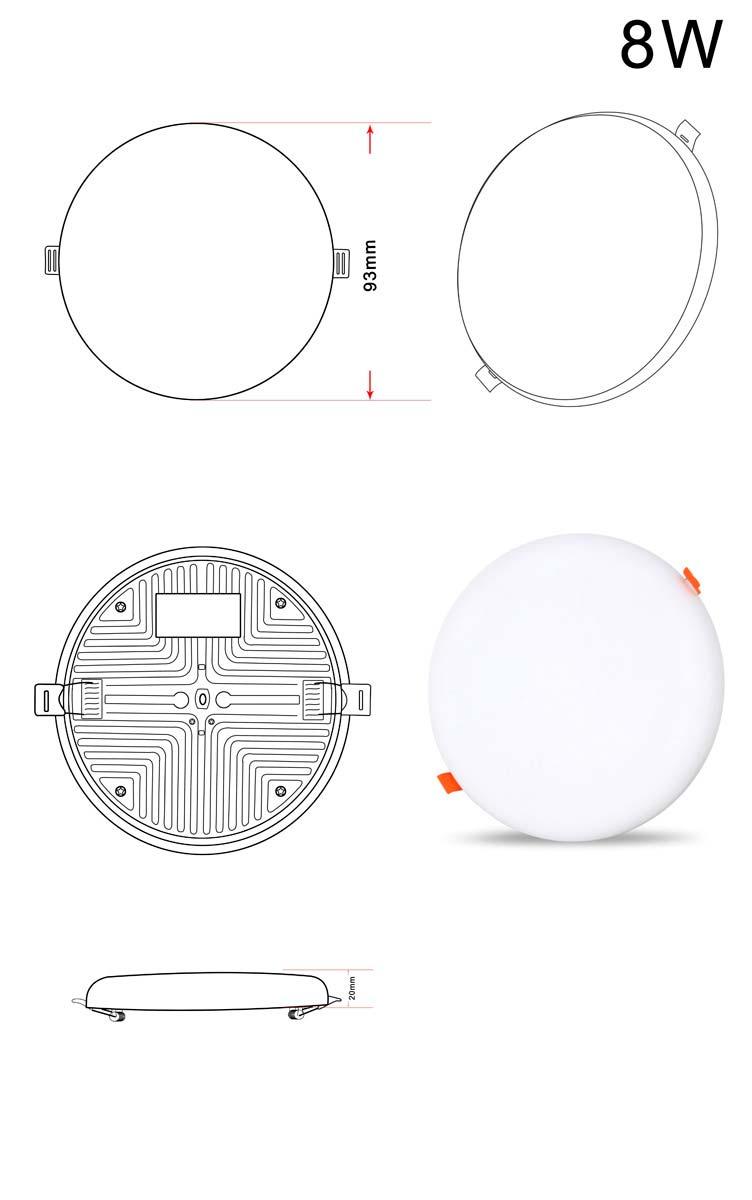 Встраиваемый светодиодный светильник Zortes CLOUD ZRS.57793.8