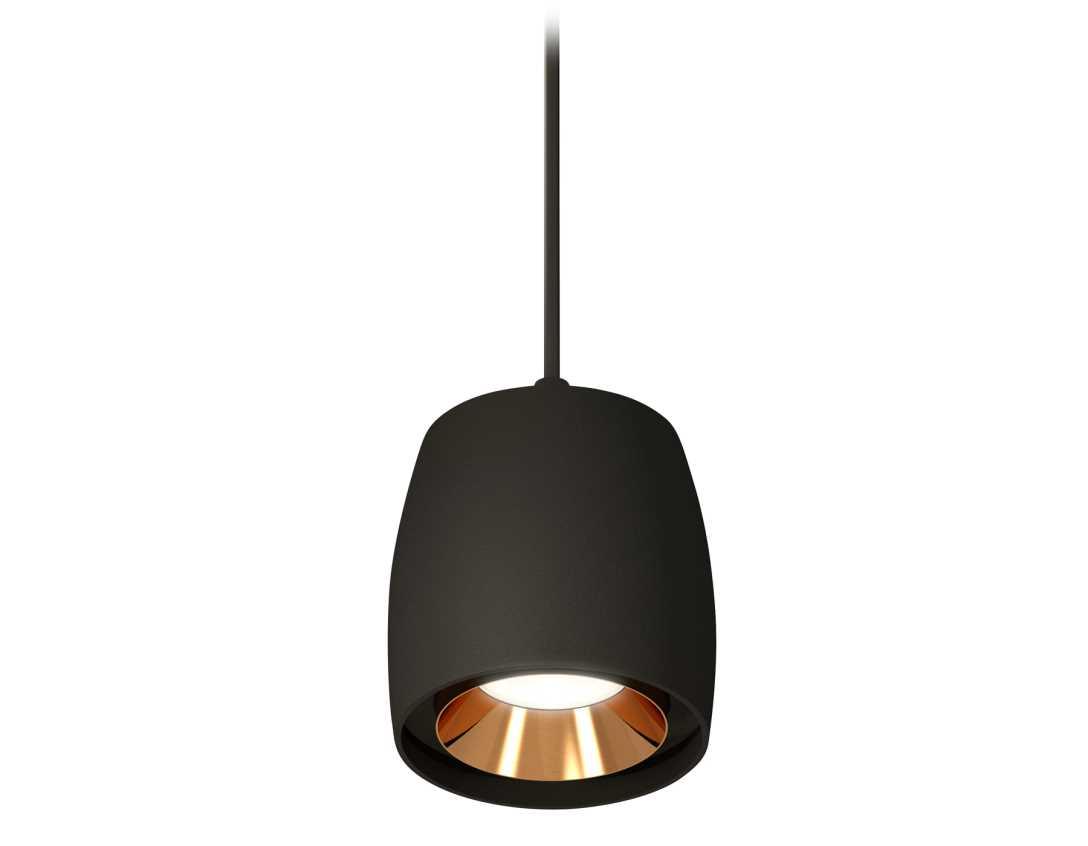 Комплект подвесного светильника Ambrella light Techno Spot XP1142001 SBK/PYG черный песок/золото желтое полированное (A2302, C1142, N7034)