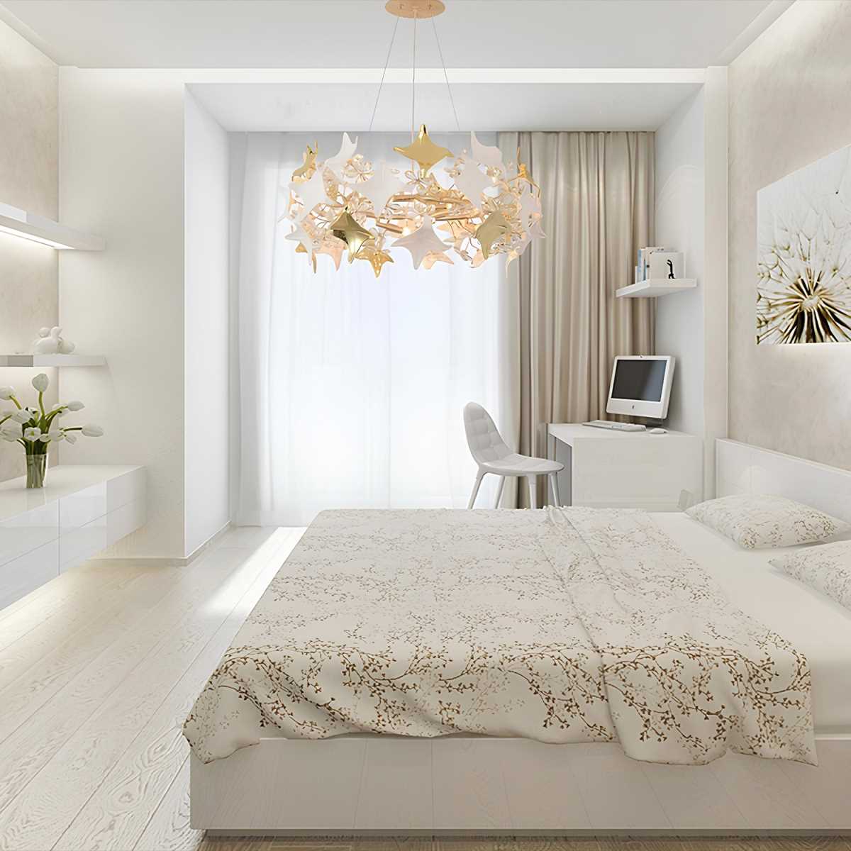 Подвесная люстра Crystal Lux LETISIA SP8 GOLD