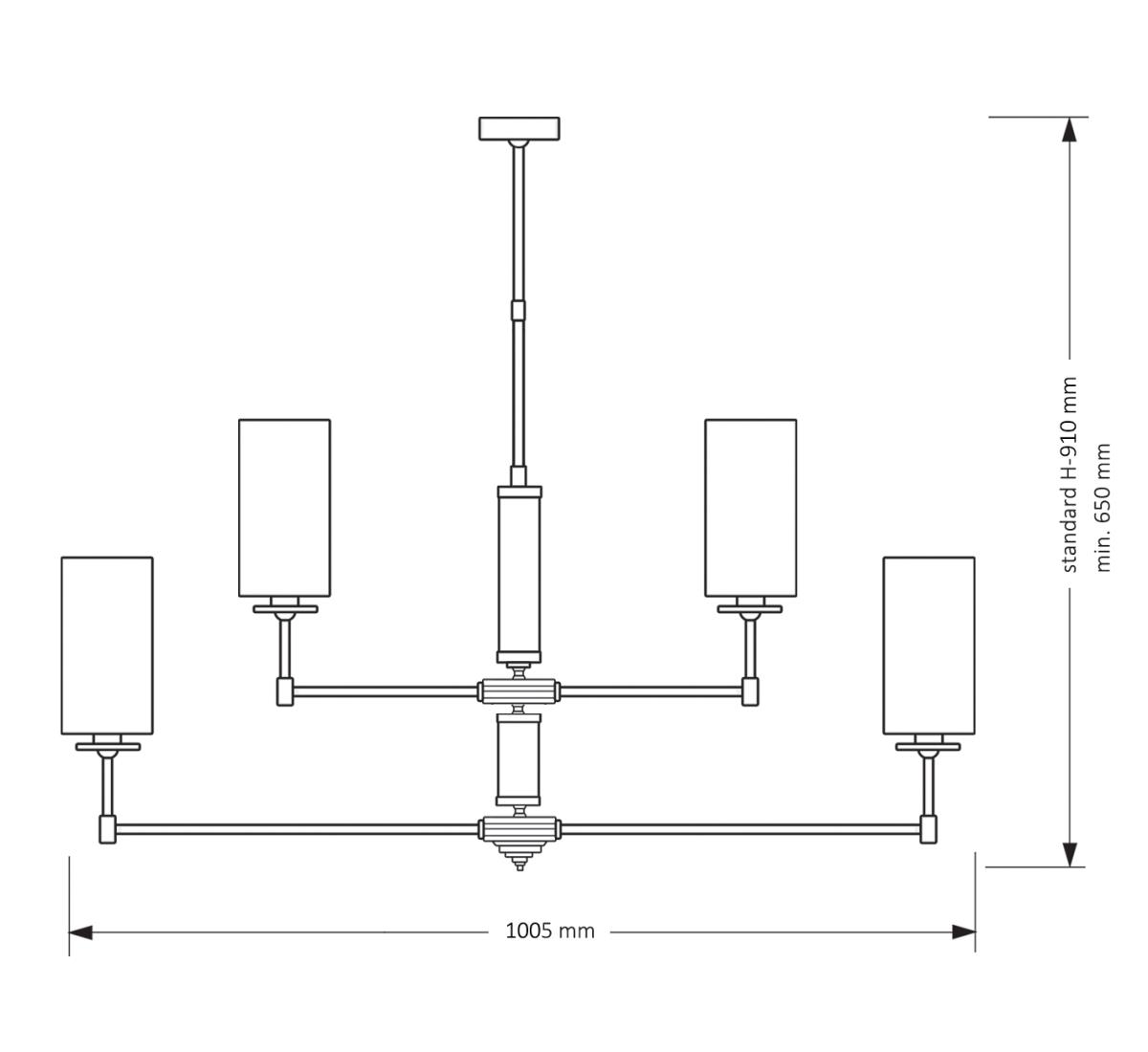 Подвесная люстра KUTEK MOOD Empoli EMP-ZWL-4(Z)