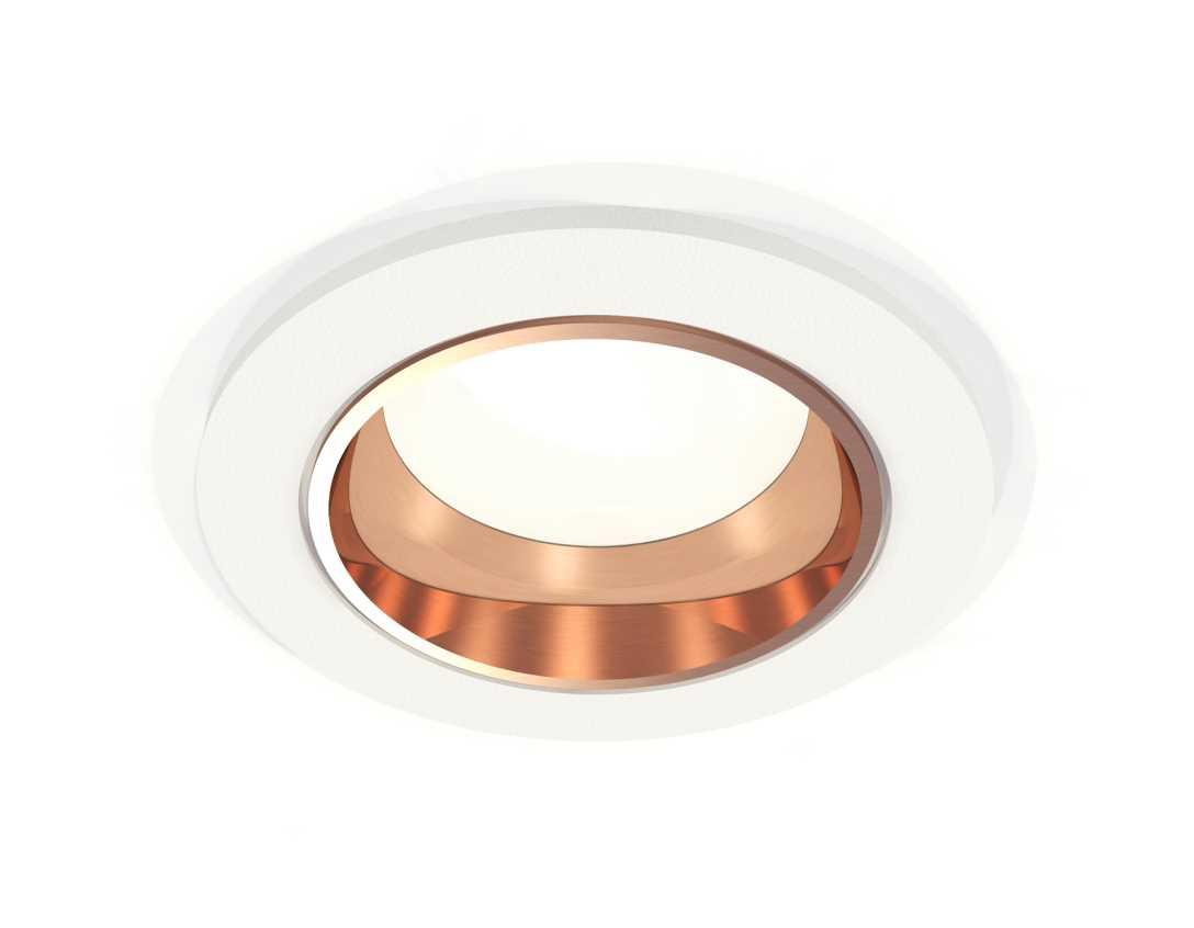 Комплект встраиваемого светильника Ambrella light Techno Spot XC6512005 SWH/PPG белый песок/золото розовое полированное (C6512, N6114)