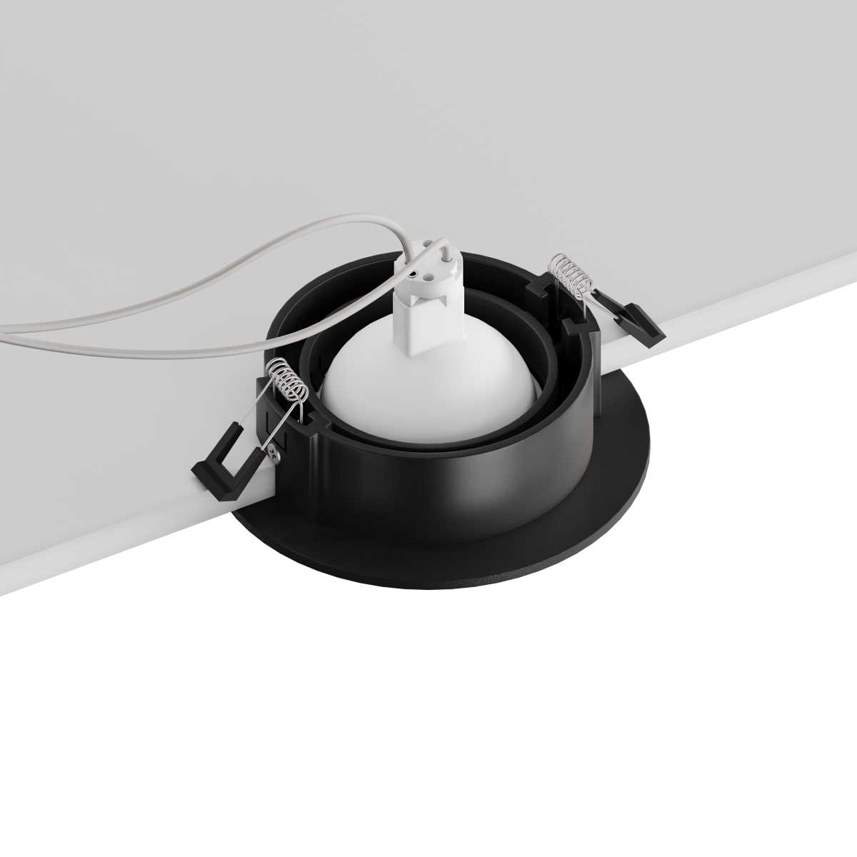 Встраиваемый светильник Hesby Lighting Hesby Atlas IP20,10Вт, GU5.3, черный HSBL_0103
