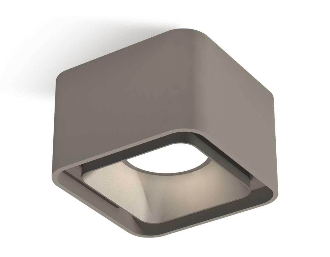 Комплект накладного светильника Ambrella light Techno Spot XS7834003 SGR/SSL серый песок/серебро песок (C7834, N7703)