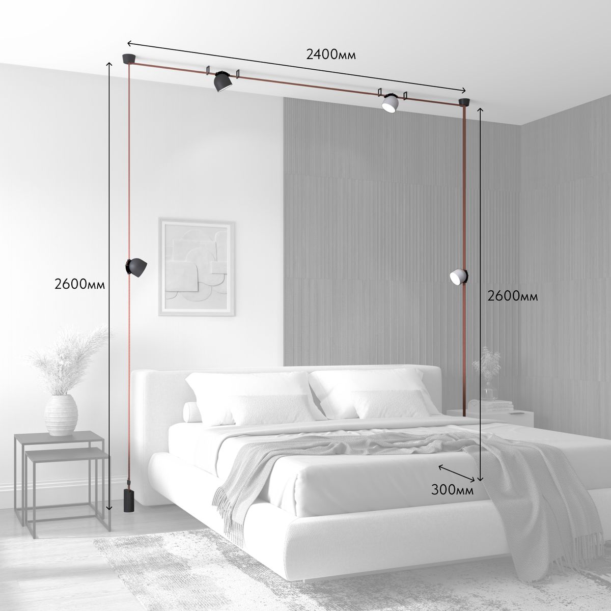 Комплект ременной трековой системы Denkirs Belty Set DK55SET16-01-BR