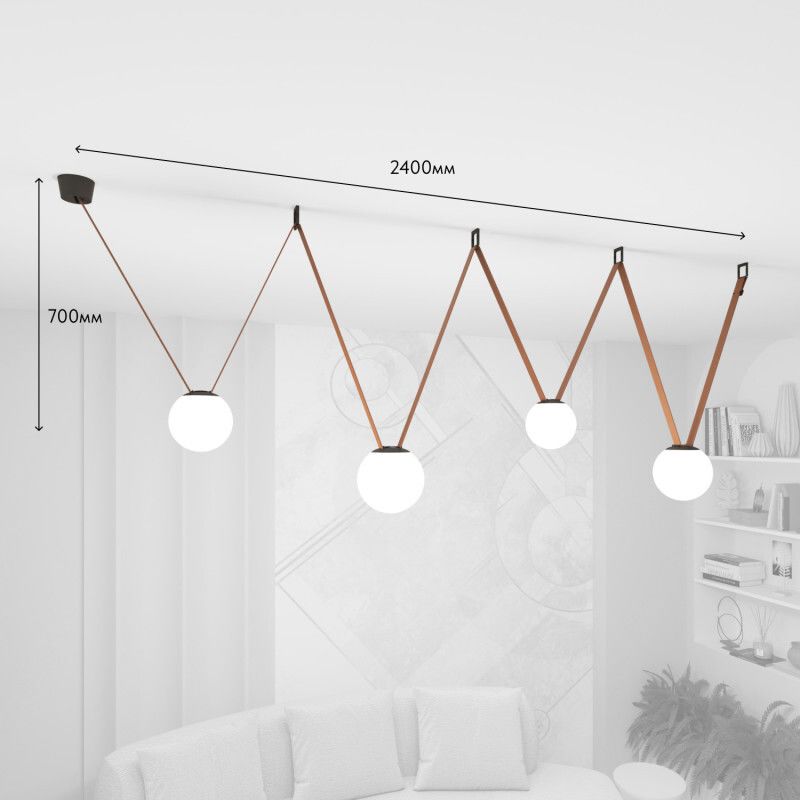 Комплект ременной трековой системы Denkirs Belty Set DK55SET20-01-BR