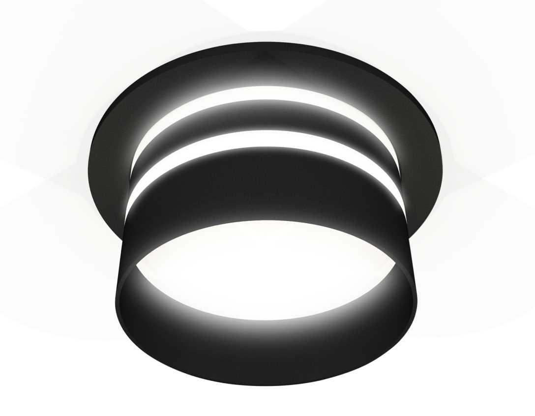Комплект встраиваемого светильника Ambrella light Techno Spot XC7622042 SBK/FR черный песок/белый матовый (C7622, N7142)