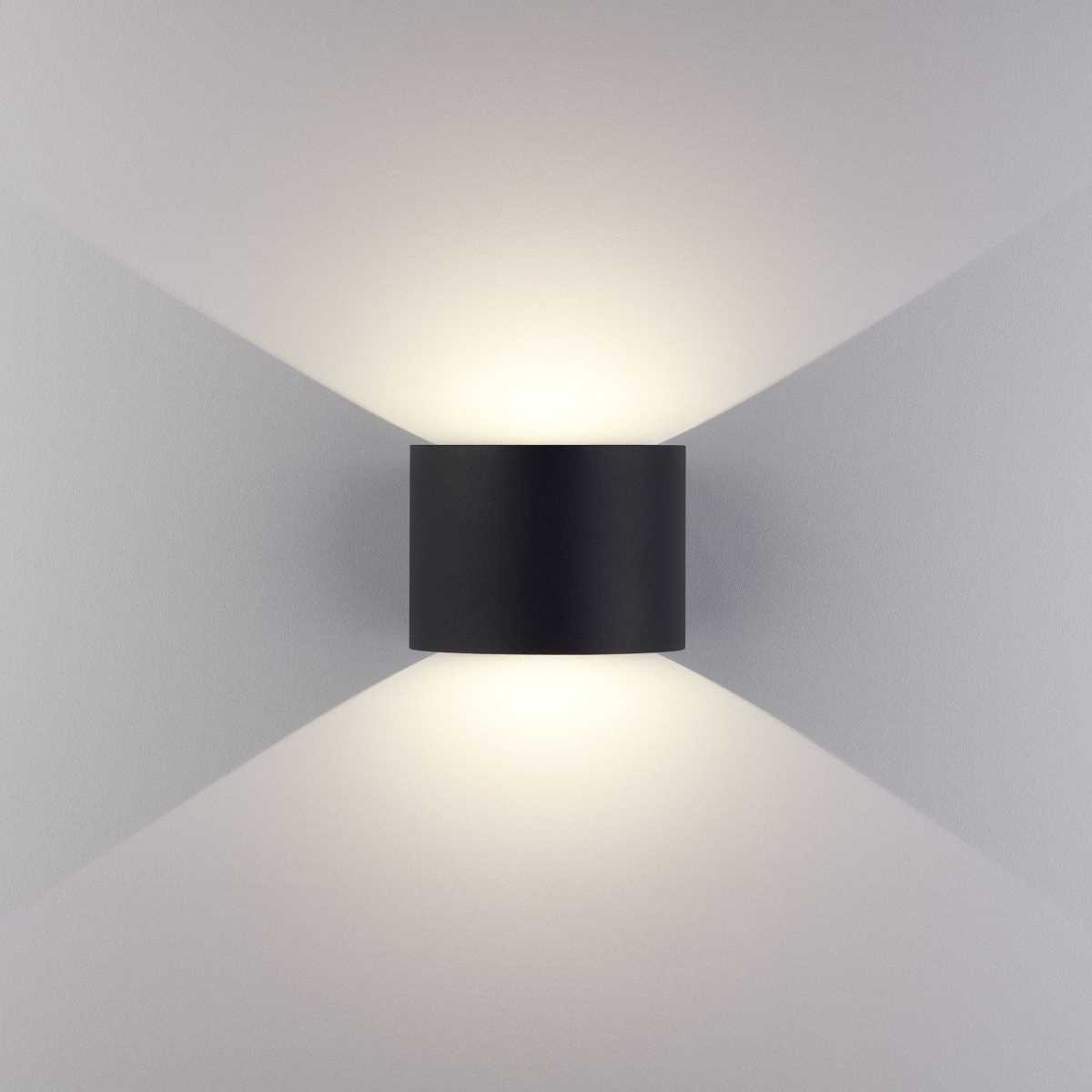 Уличный настенный светодиодный светильник Elektrostandard 1518 Techno LED Blade черный a038828