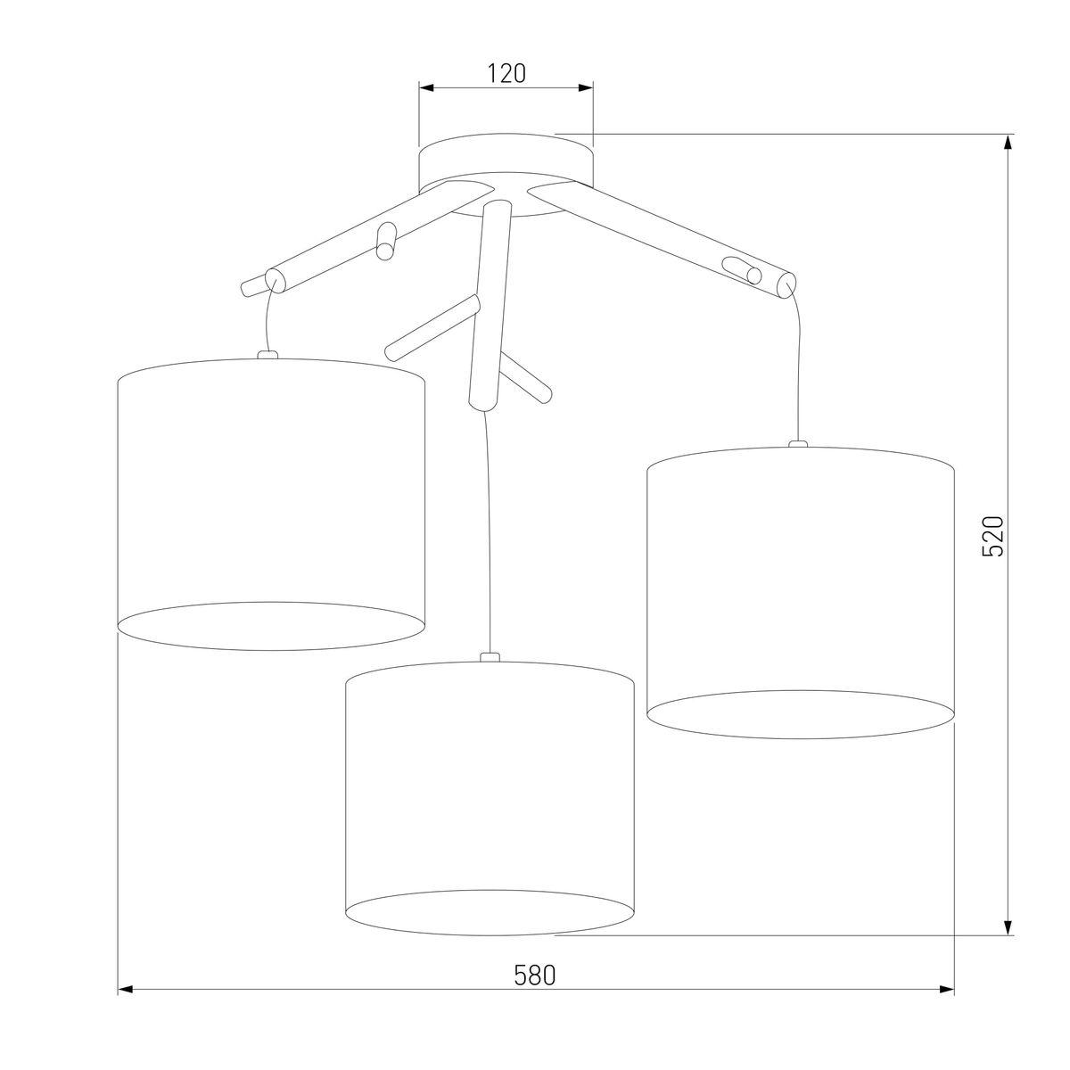 Подвесная люстра TK Lighting 6553 Albero White