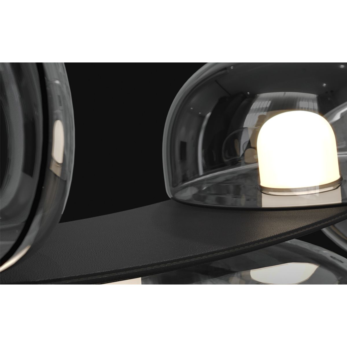 Подвесной светодиодный светильник Crystal Lux Bosque SP7 L3000 Black/Transparent