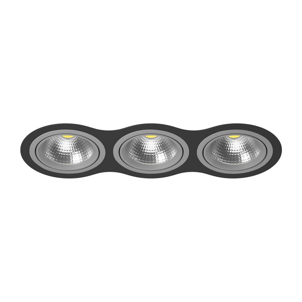 Комплект из светильника и рамки Lightstar Intero 111 (217937+217909+217909+217909) i937090909