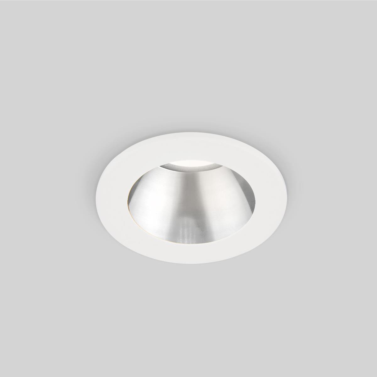 Встраиваемый светодиодный светильник Elektrostandard 25023/Led 7W 4200K WH/SL белый/серебро a056772