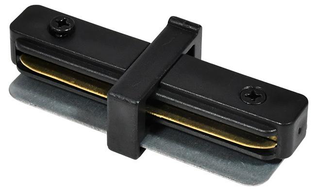 Коннектор прямой Hesby Lighting Skylite для  накладного шинопровода 220В, чёрный HSBL_0004
