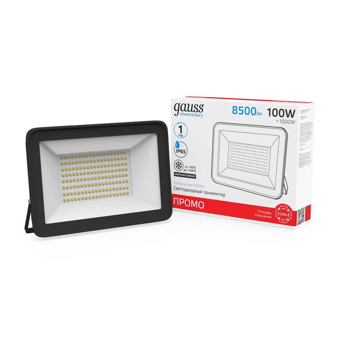 Прожектор светодиодный Gauss 100W 613100100