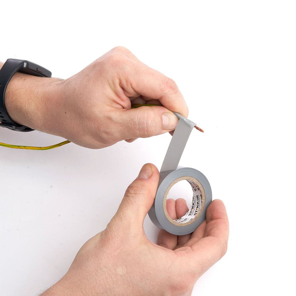 Изоляционная лента Stekker INTP01319-10 0,13*19 10 м серебро 39908