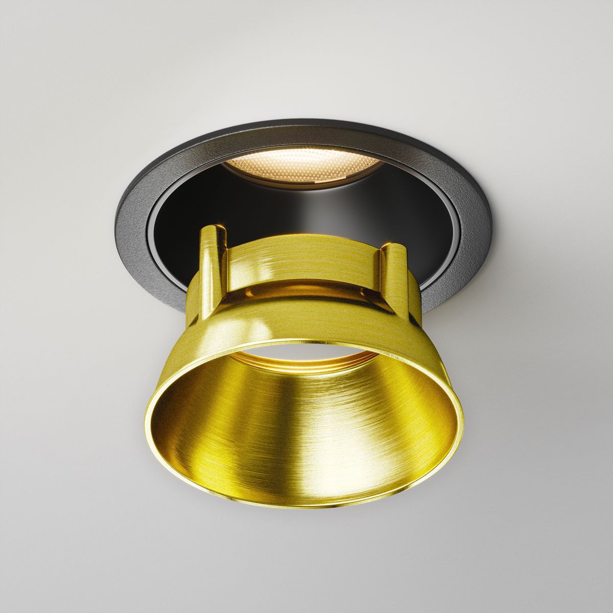 Декоративная рамка-отражатель Maytoni Technical Downlight Alfa LED Ring12-15W-RD-BS