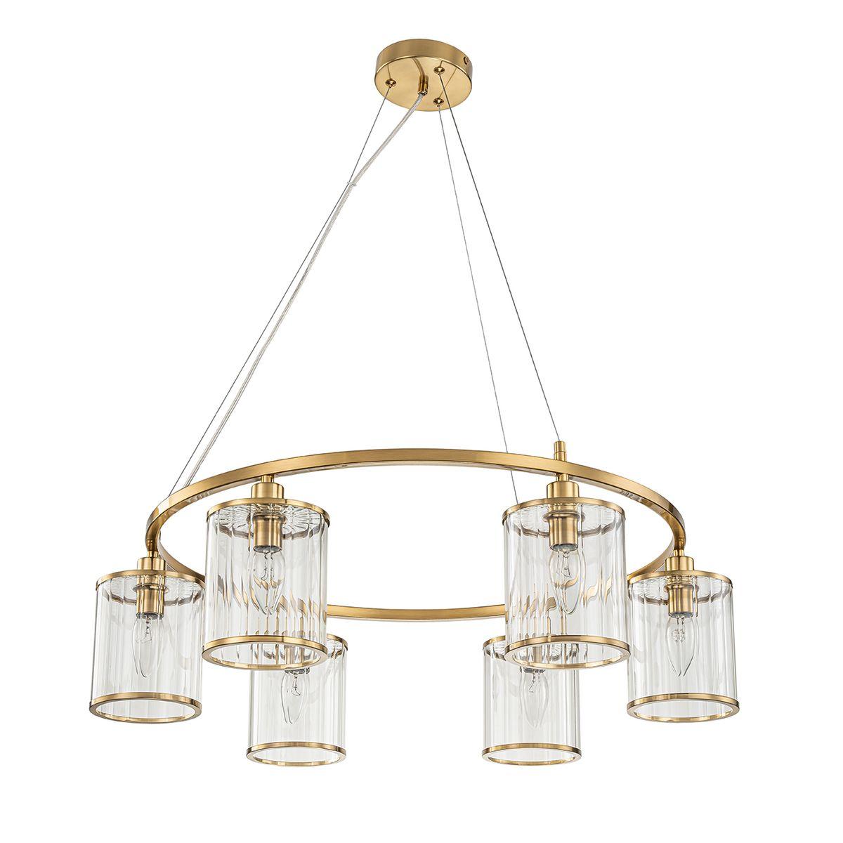Подвесная люстра Indigo Dante 13022/6P Brass V000405