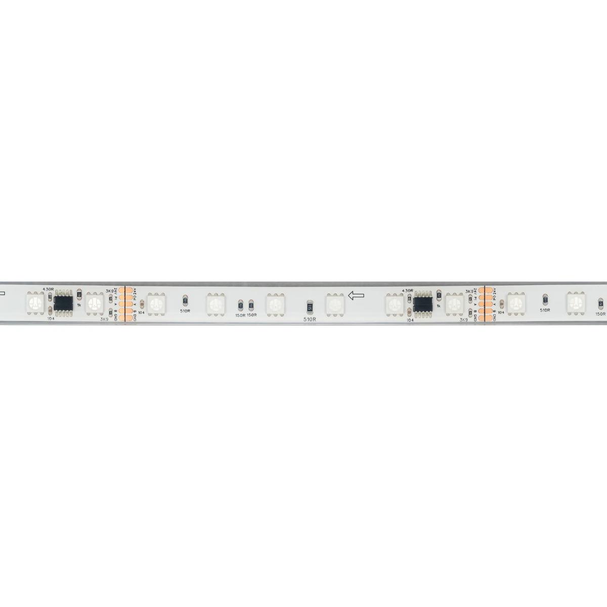 Светодиодная лента герметичная Arlight 14W/m 60LED/m 5060SMD разноцветный 5М DMX-PFS-B60-12mm 24V 039608