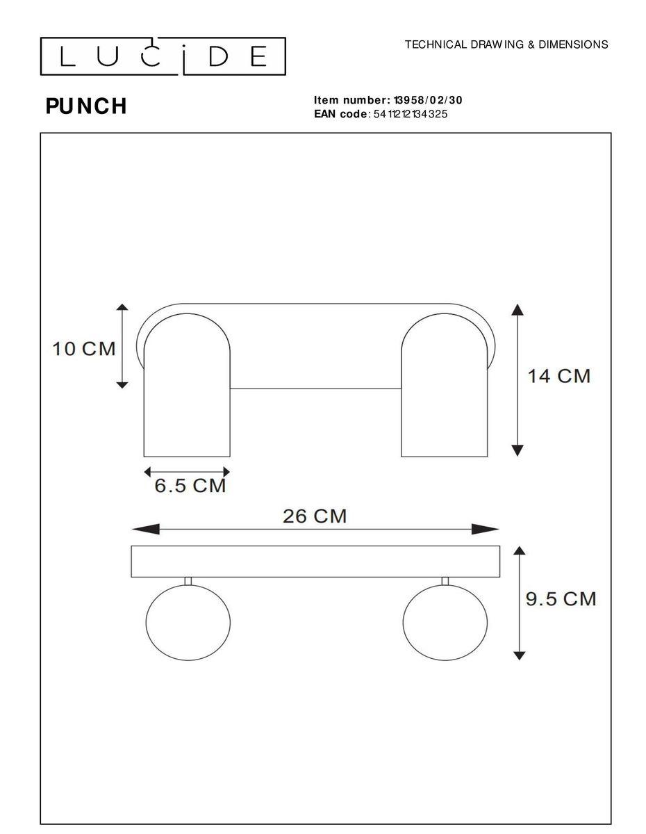 Спот Lucide Punch 13958/02/30