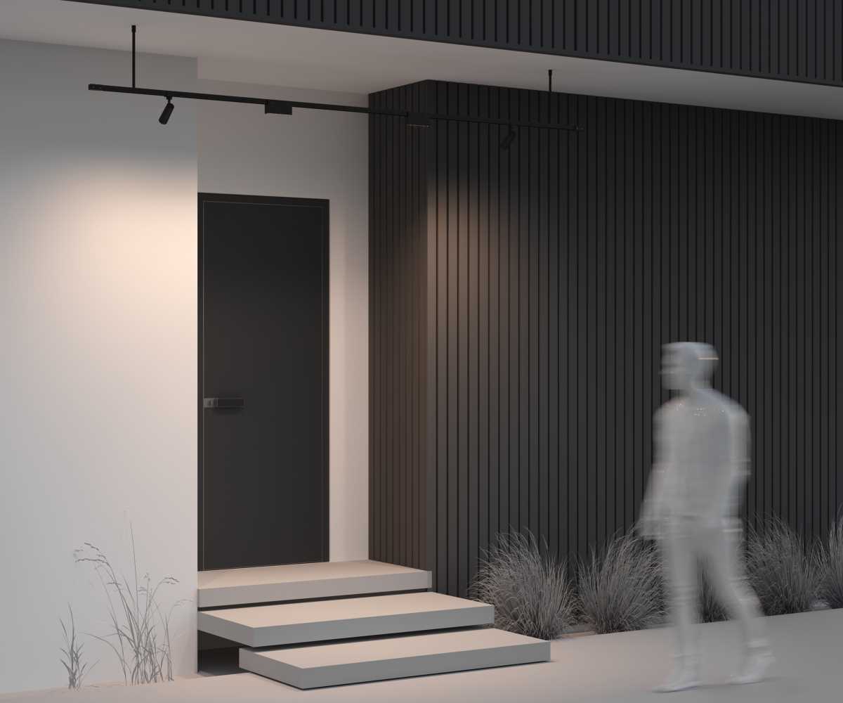 Жесткий подвес Maytoni Outdoor для уличной трековой системы Elasity IP O-TR001-HL-B300