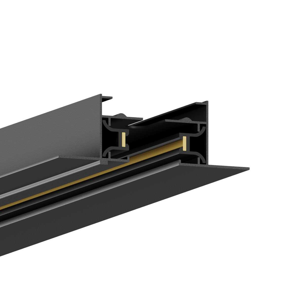Шинопровод Hesby Lighting Skylite встраиваемый Однофазный 220В-1м, чёрный HSBL_0011