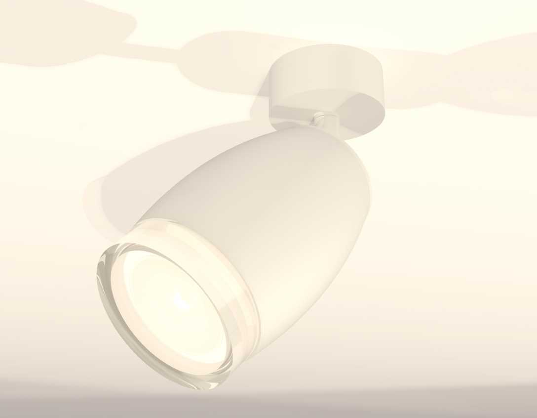 Комплект накладного светильника Ambrella light Techno Spot XM1122005 SWH/FR/CL белый песок/белый матовый/прозрачный (A2202, C1122, N7160)