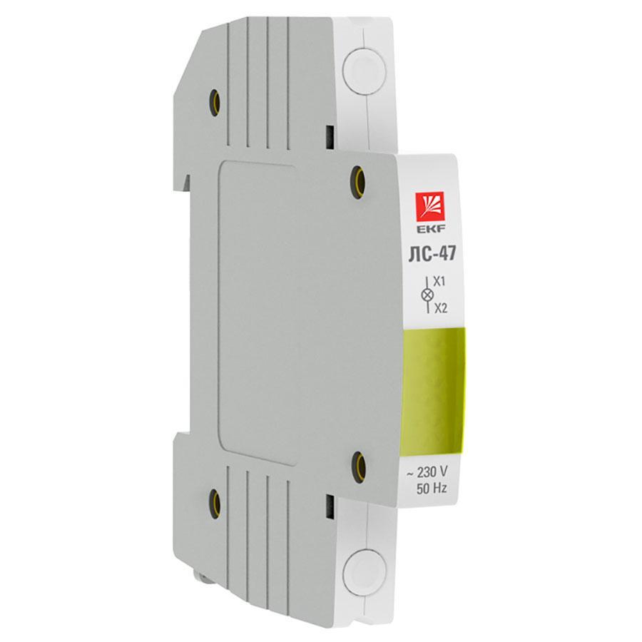 Лампа сигнальная ЛС-47 (желтая) EKF PROxima mdla-47-y-pro