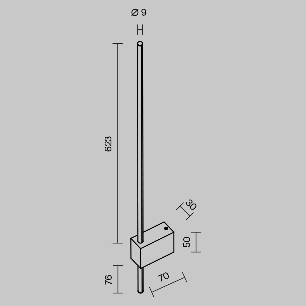 Бра Maytoni Technical Pars C070WL-L6B3K