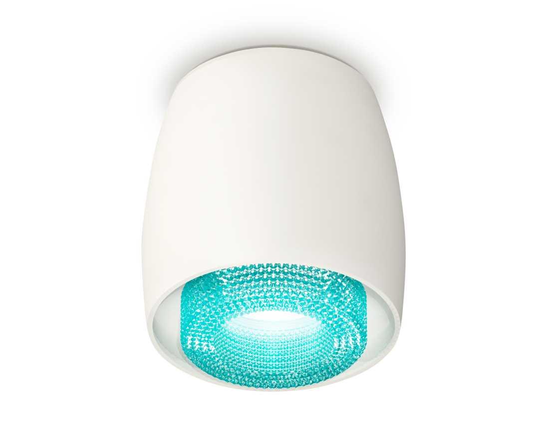 Комплект накладного светильника Ambrella light Techno Spot XS1141023 SWH/BL белый песок/голубой (C1141, N7194)
