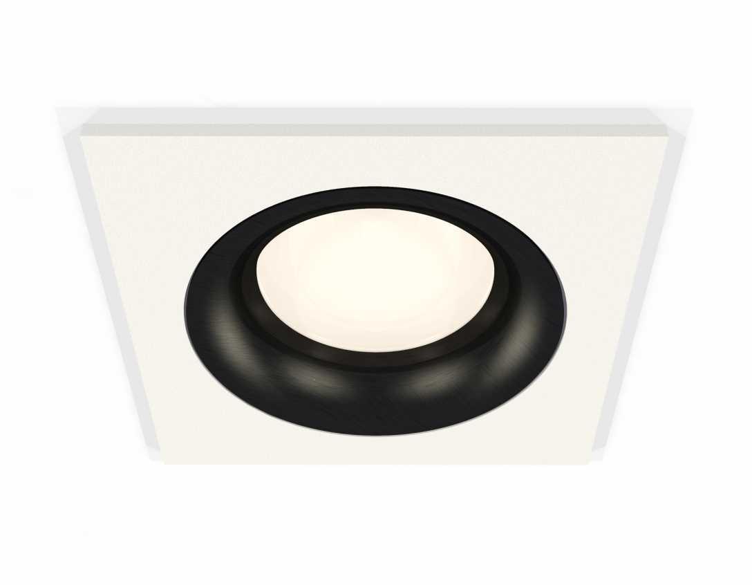 Комплект встраиваемого светильника Ambrella light Techno Spot XC7631002 SWH/PBK белый песок/черный полированный (C7631, N7011)