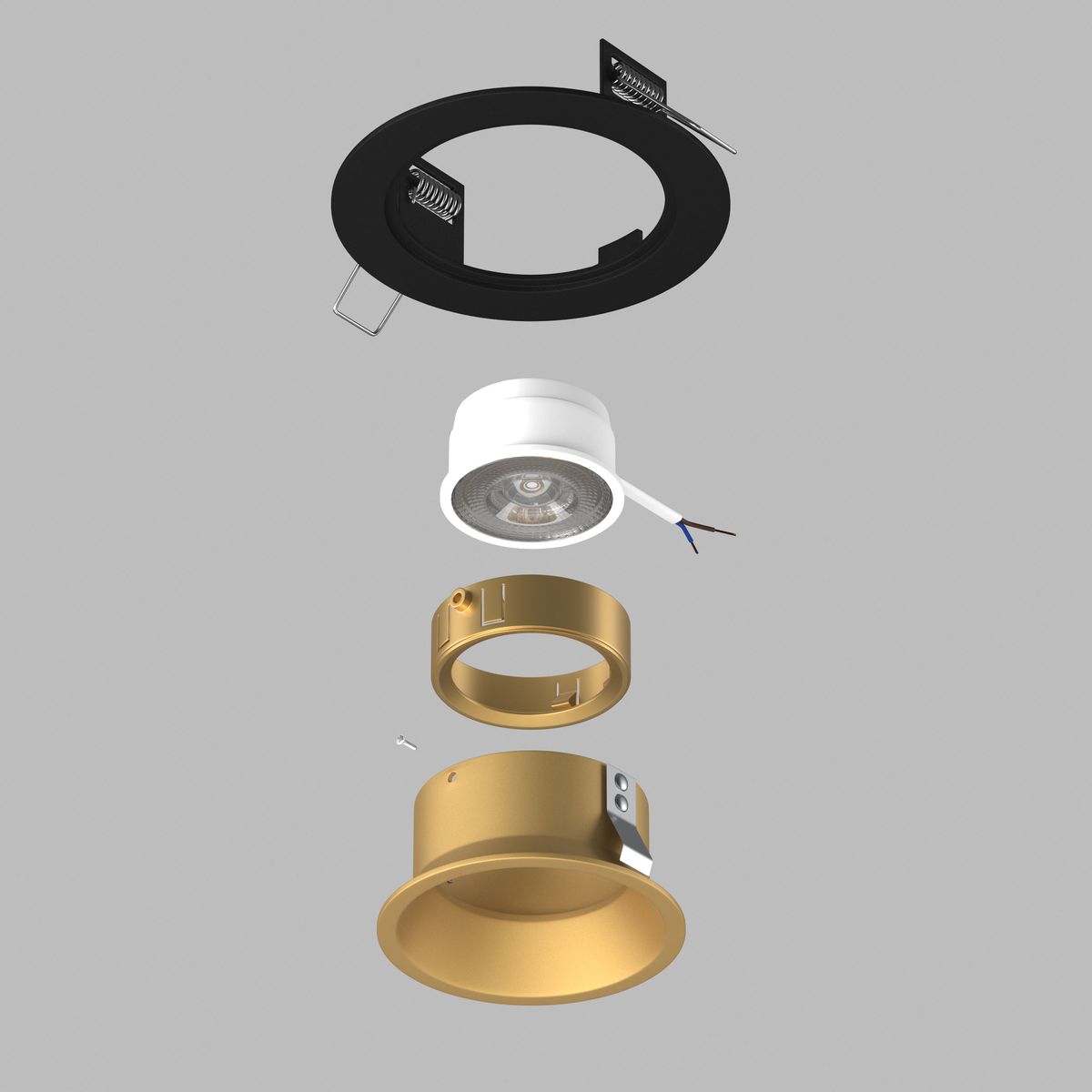 Комплект со светильником Lightstar Domino Round (214617+214603+214003) D61703GMOD