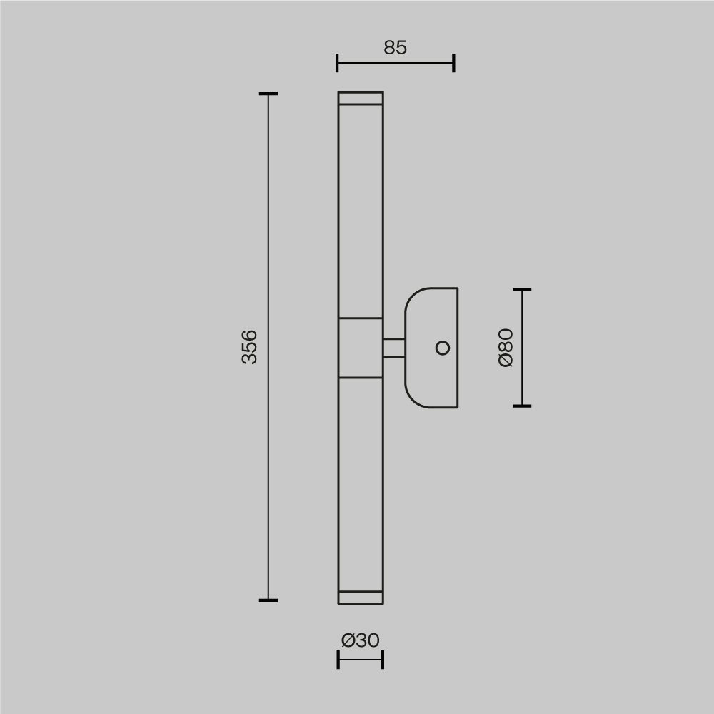 Настенный светильник Maytoni Modern Axis MOD106WL-L10G3K