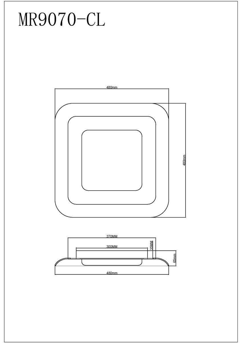 Потолочный светодиодный светильник MyFar Ceiling Sao MR9070-CL