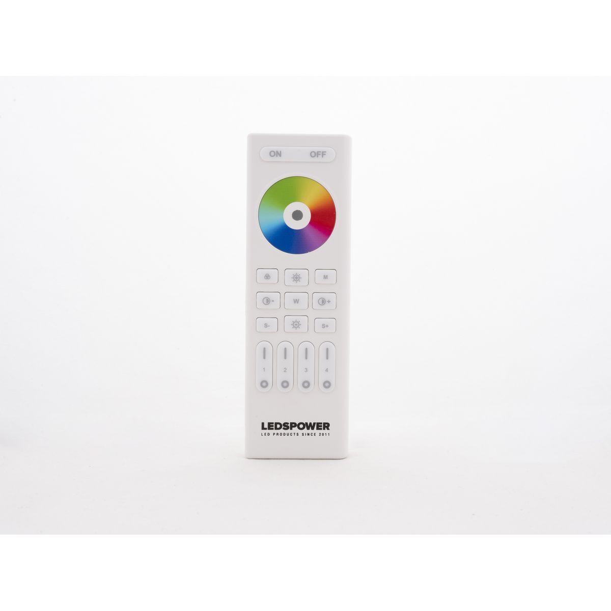 Пульт LEDS POWER RGB/RGBW/RGBCCT на 4 зоны RC03RF белый 006543