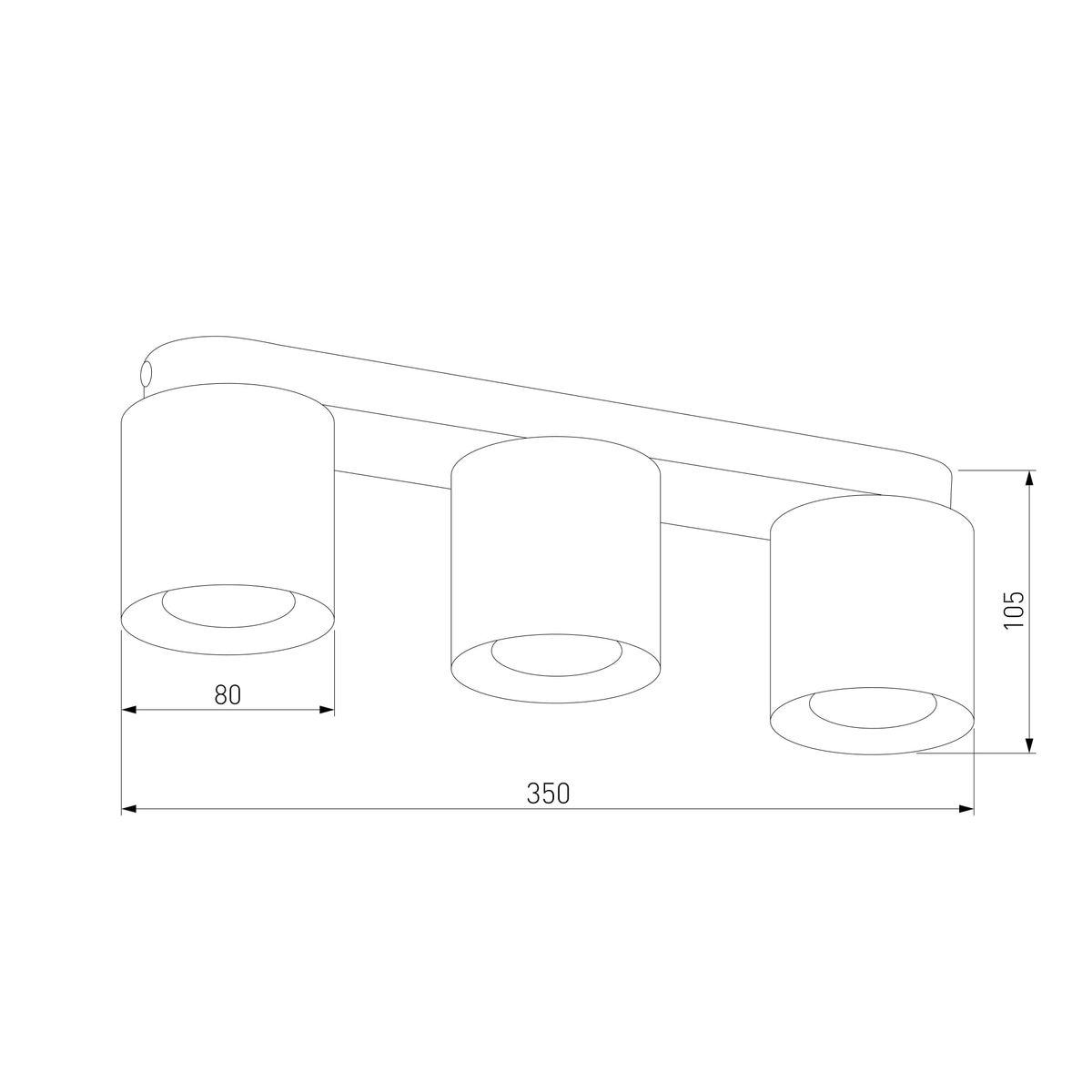 Потолочная люстра TK Lighting 3409 Vico White