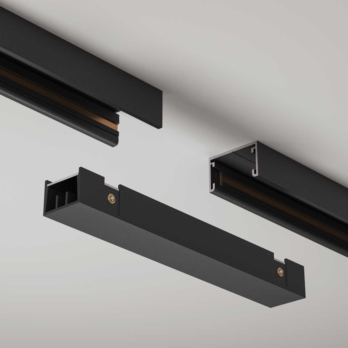 Коннектор питания прямой Maytoni Technical Accessories for tracks Basity TRA172IPC-1B