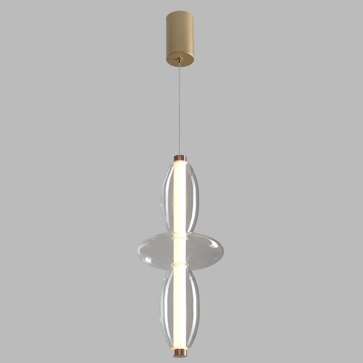 Подвесной светодиодный светильник Crystal Lux Quasar SP14W Led Transparent