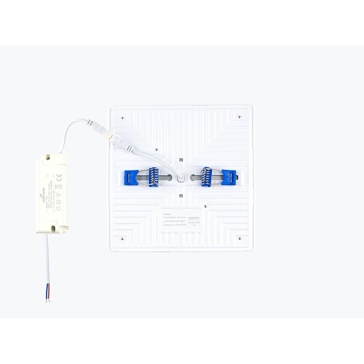 Встраиваемый светильник LEDS POWER 24Вт 4000К квадратный, серия FRAME 008684