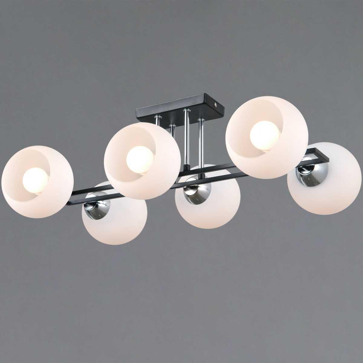 Светильник потолочный Illumico IL0791-6CSQ-25 BK CR TRENTO