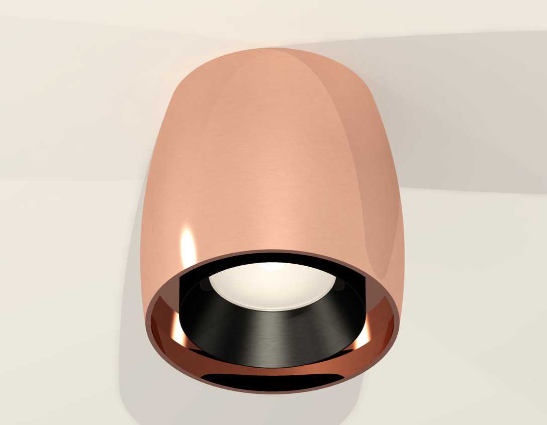 Комплект накладного светильника Ambrella light Techno Spot XS1144001 PPG/PBK золото розовое полированное/черный полированный (C1144, N7031)