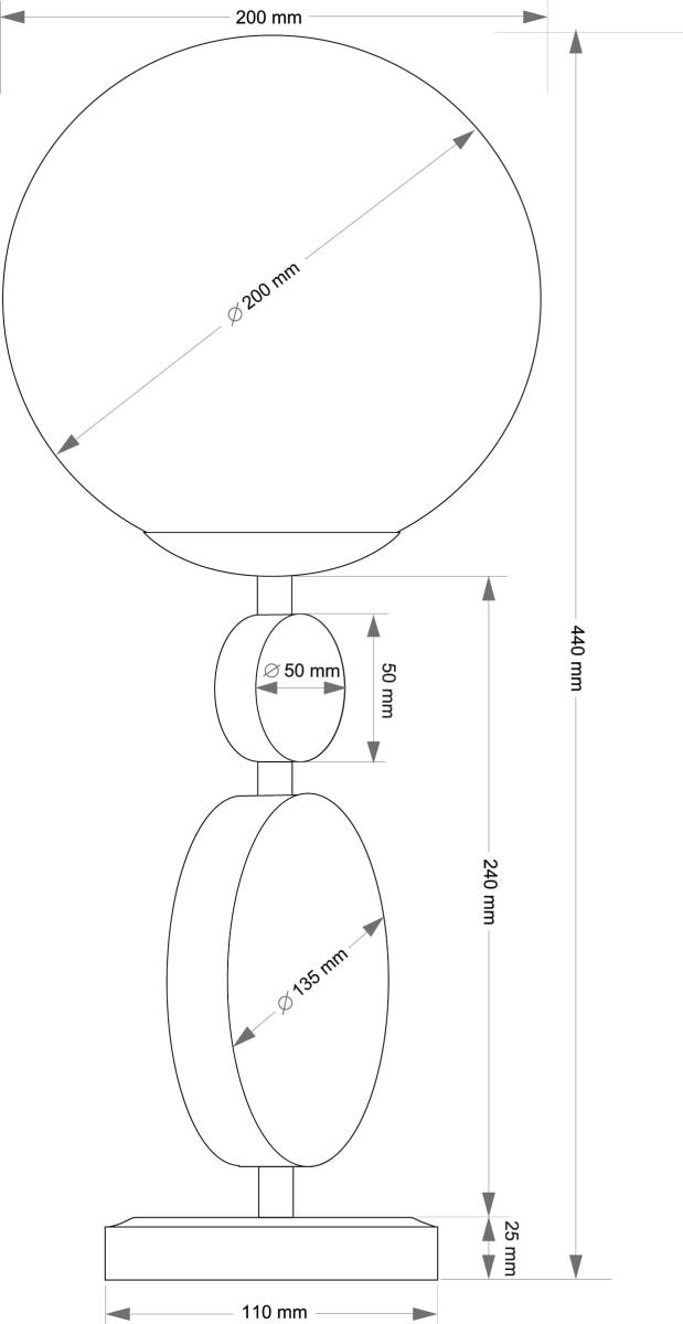 Настольный светильник KUTEK DIMARO DIM-LG-1(BN)