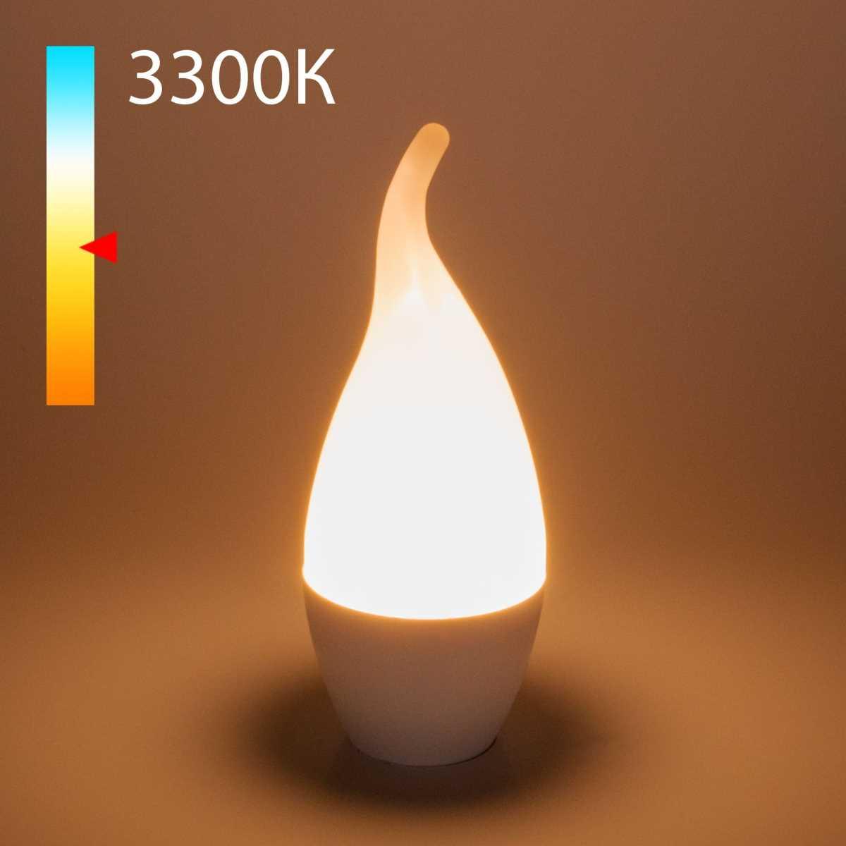 Лампа светодиодная Elektrostandard E14 6W 3300K матовая a055339
