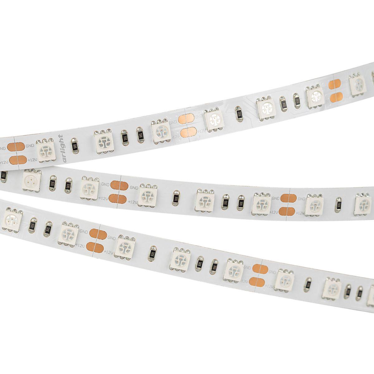 Светодиодная лента Arlight 4W/m 60Led/m 5060SMD теплый белый 5M RT-B60-10mm 24V Warm2400 018099(2)