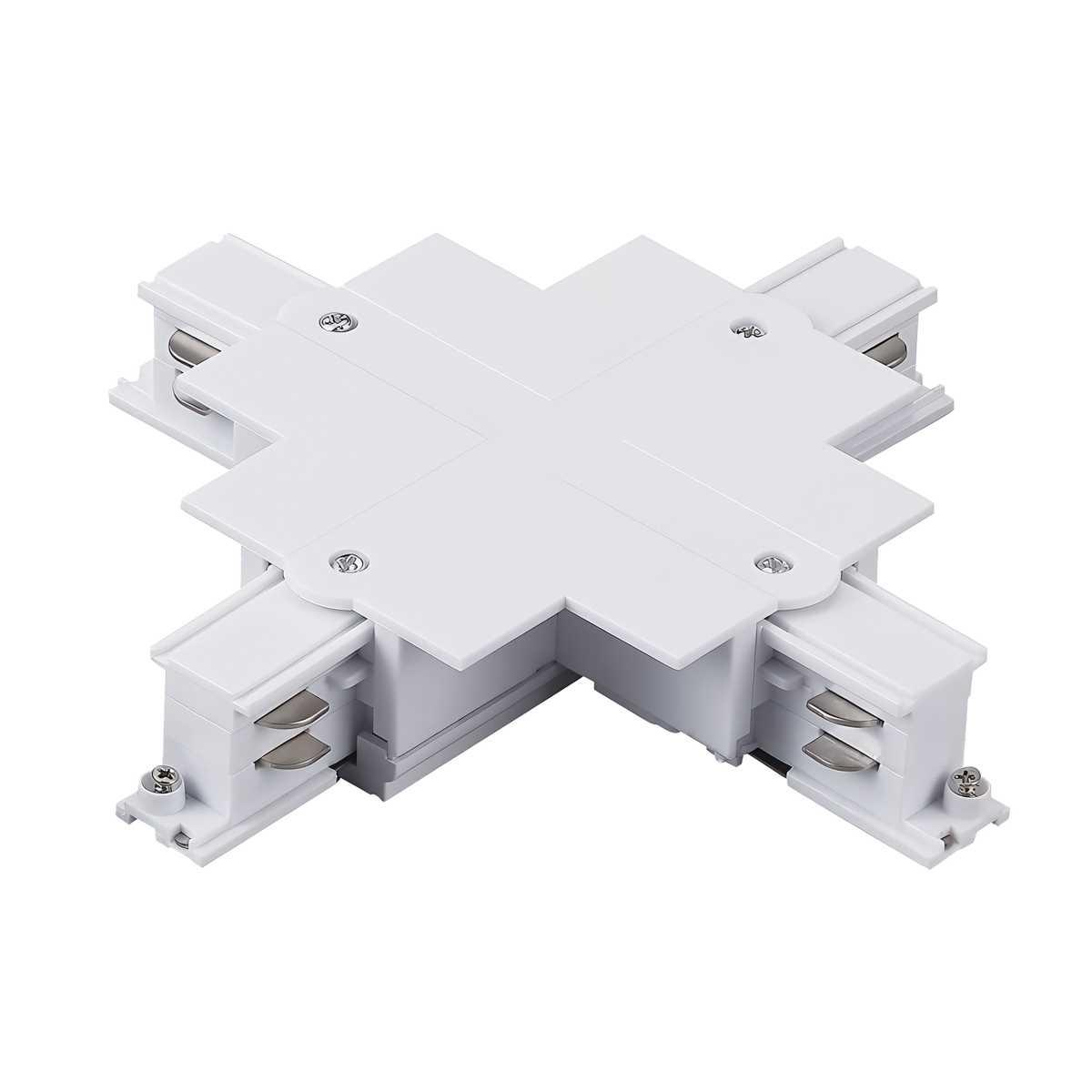 Соединение крестовое встраиваемое с подводом питания к треку 5030xx-R Quattro Lightstar 503146-R
