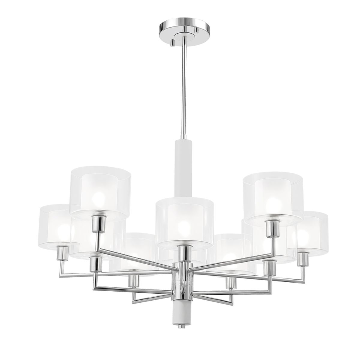 Подвесная люстра Crystal Lux Maestro SP-PL5+5 Chrome