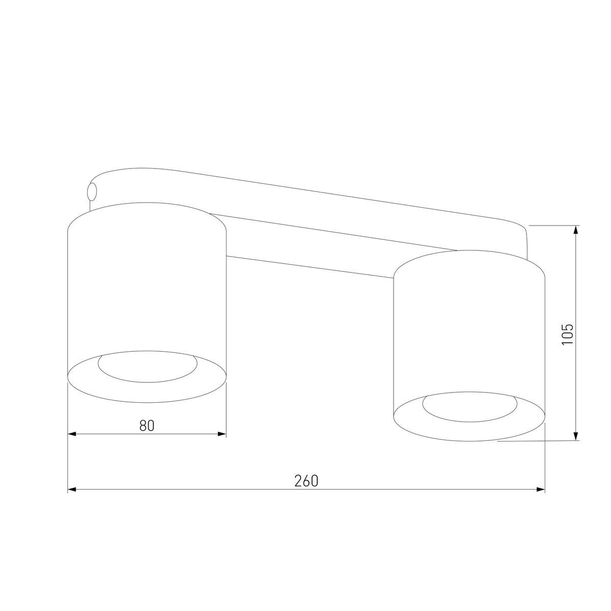 Потолочная люстра TK Lighting 3407 Vico White