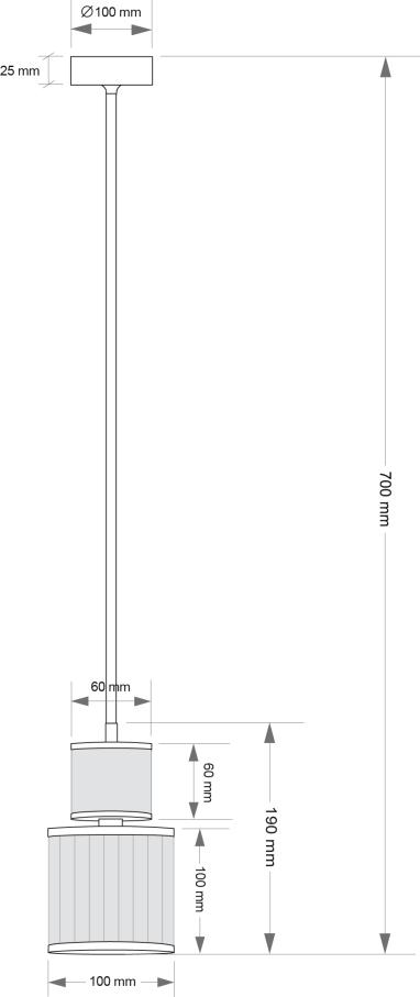 Подвесной светильник KUTEK ERBA ERB-ZW-1(ZM/2)T